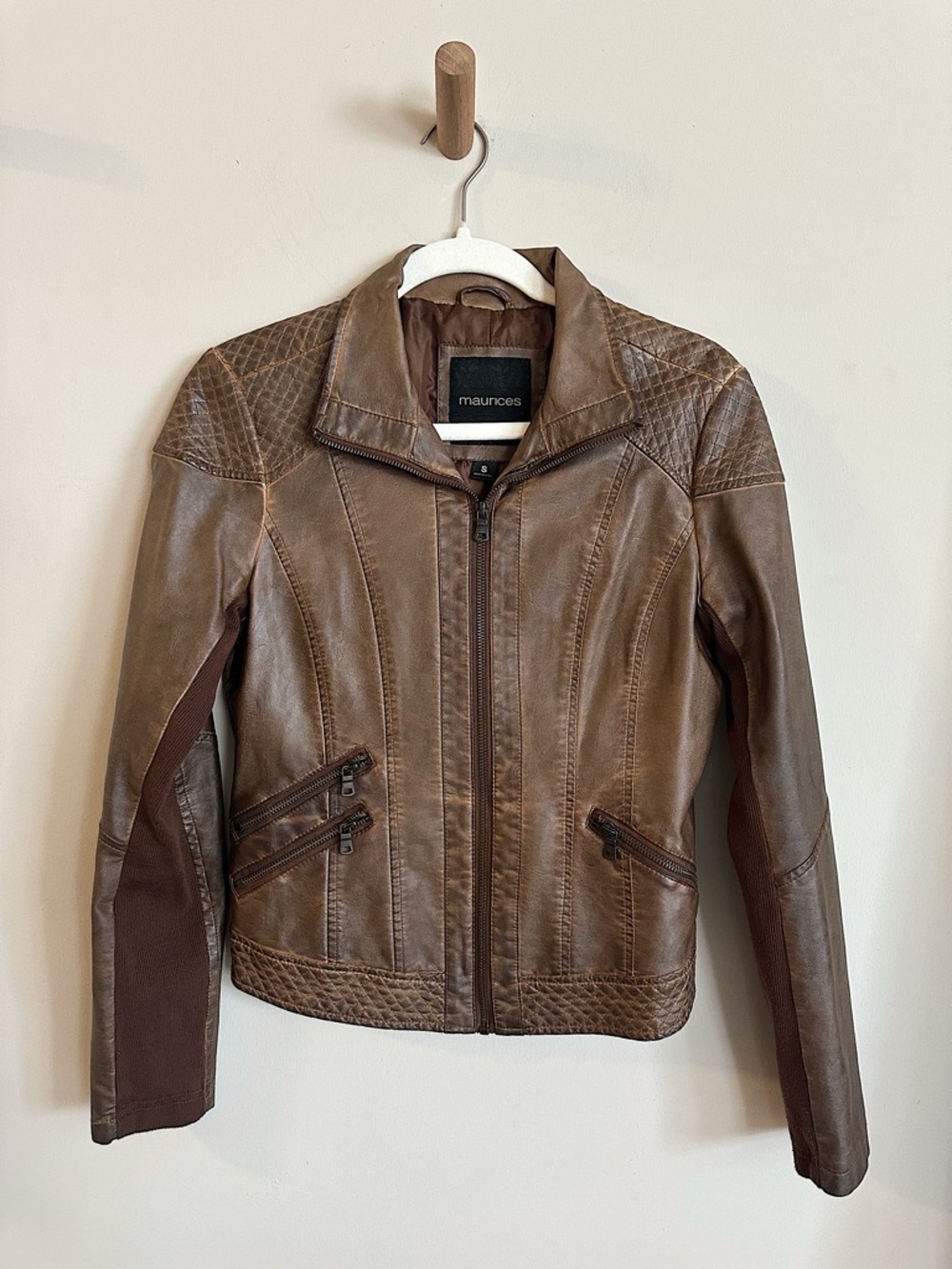 Y2K Maurices Quilted Moto Jacket